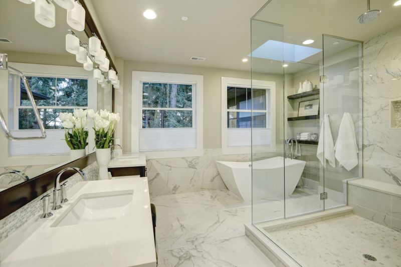 Master Bathroom with Glass Shower